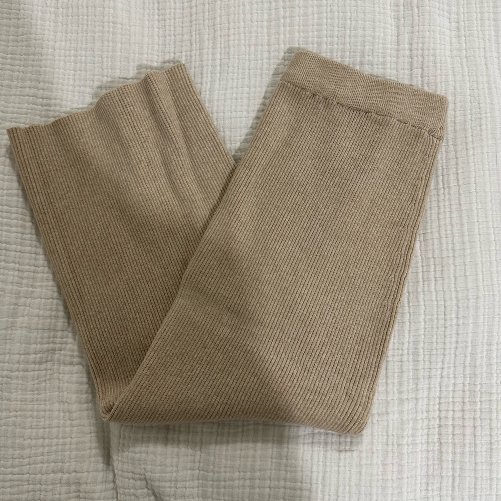 Kinca Tan Ribbed Sweater